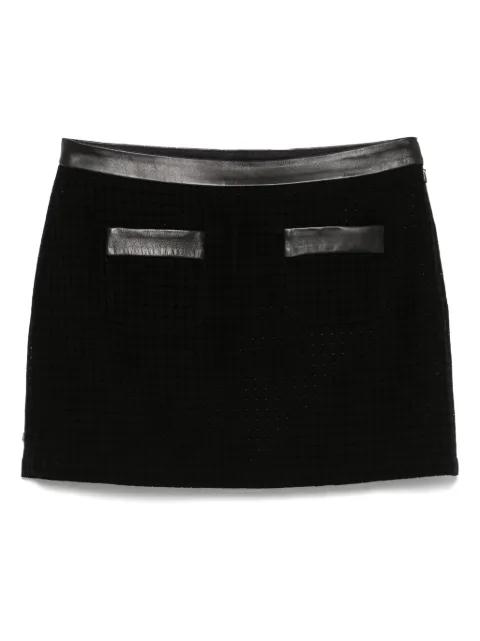 open-weave tailored mini skirt by CASABLANCA