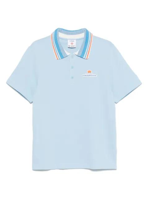 organic-cotton polo shirt by CASABLANCA