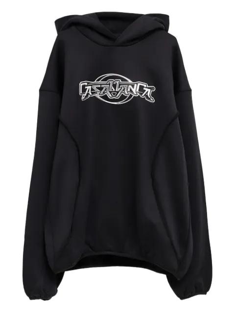 panelled logo hoodie by CASABLANCA