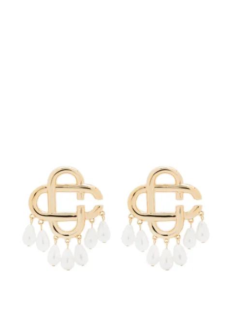 pearl-drop earrings by CASABLANCA