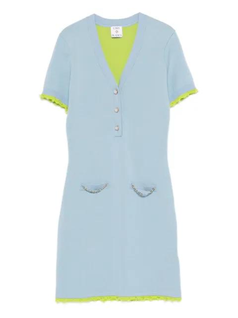 pearl-embellishment mini dress by CASABLANCA