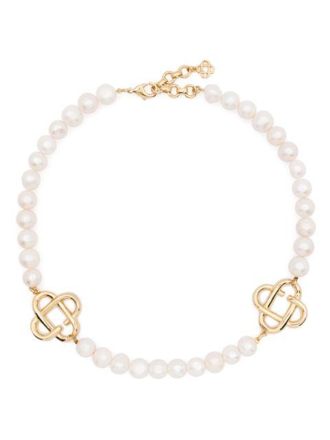 pearl logo necklace by CASABLANCA