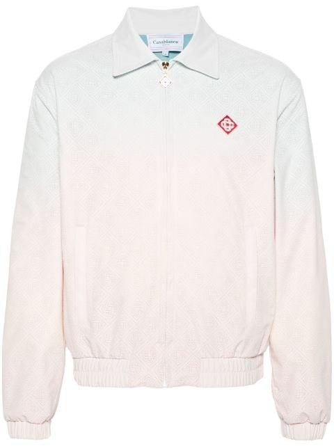 perforated-monogram gradient jacket by CASABLANCA