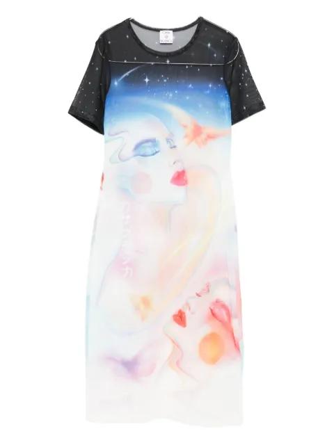 printed midi dress by CASABLANCA