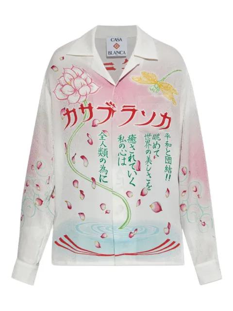 printed silk shirt by CASABLANCA