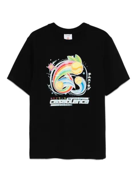 rainbow-print T-shirt by CASABLANCA