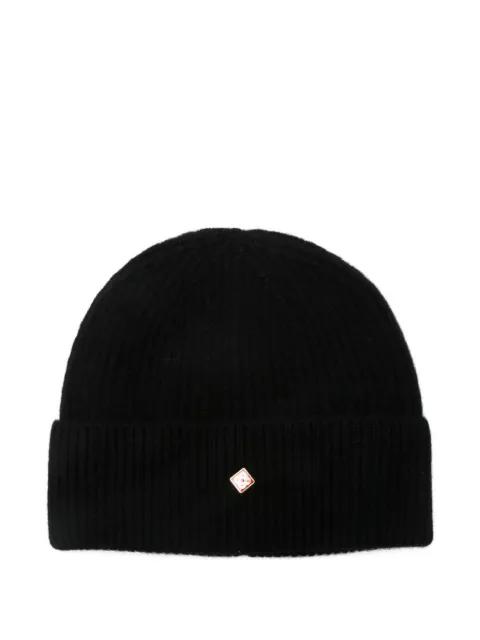 ribbed logo beanie by CASABLANCA