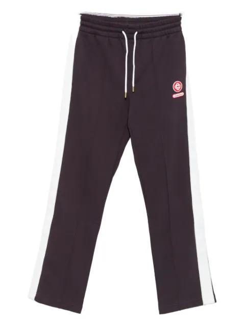 side-stripe cotton trousers by CASABLANCA
