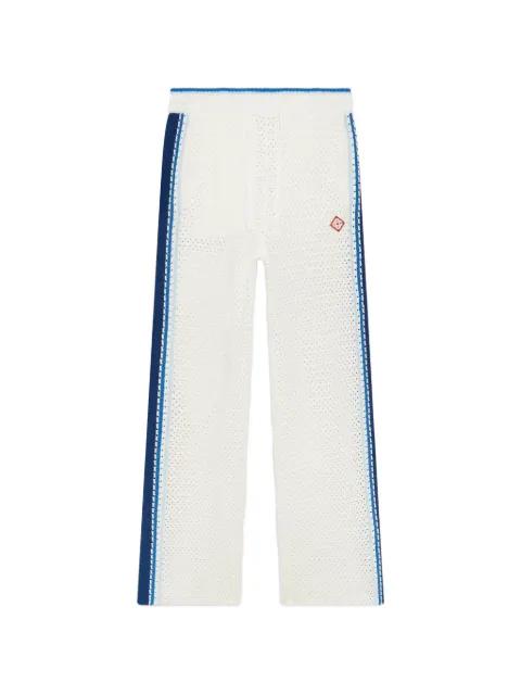 side-stripe knitted trousers by CASABLANCA