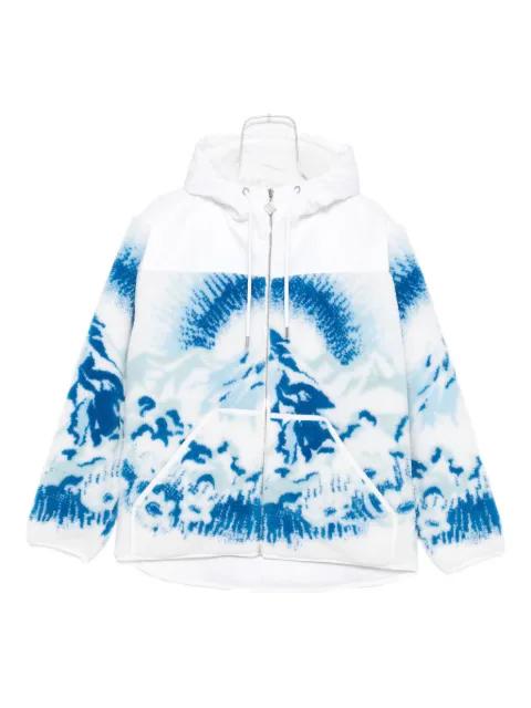 ski-landscape hoodied jacket by CASABLANCA