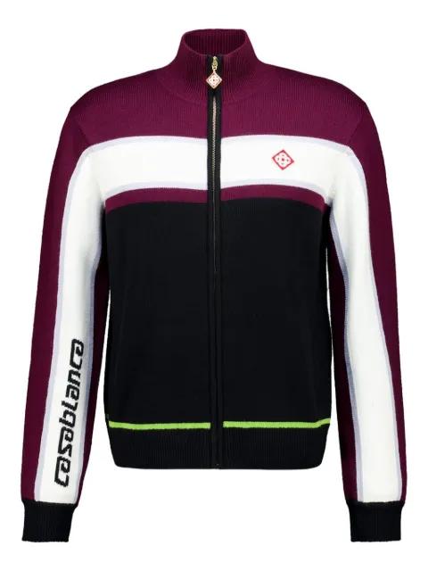 stripe appliqué jacket by CASABLANCA