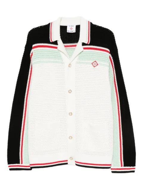 stripe-detail cardigan by CASABLANCA