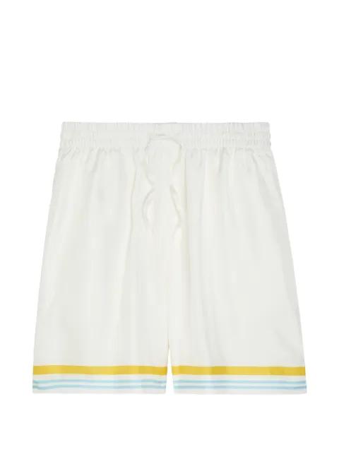 striped graphic track shorts by CASABLANCA