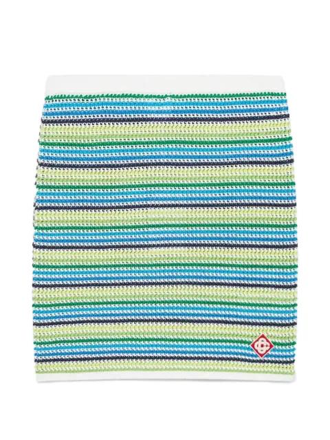 striped logo mini skirt by CASABLANCA