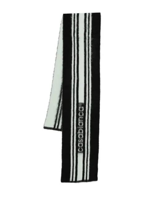 striped-pattern scarf by CASABLANCA