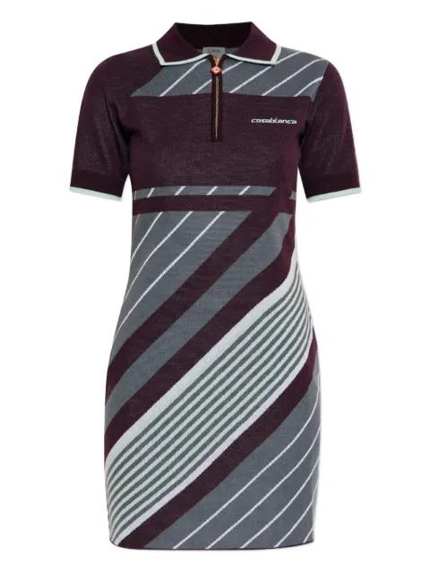 striped polo dress by CASABLANCA