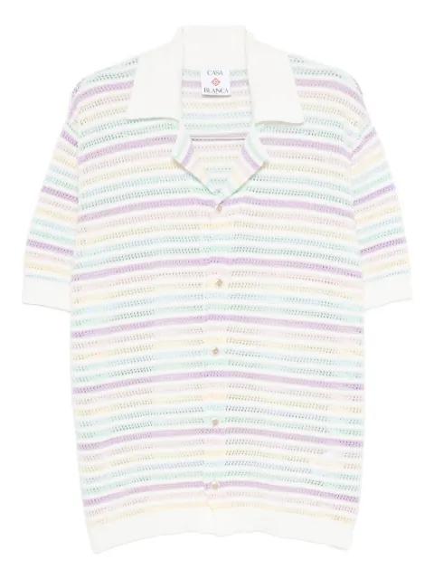 striped short-sleeve shirt by CASABLANCA