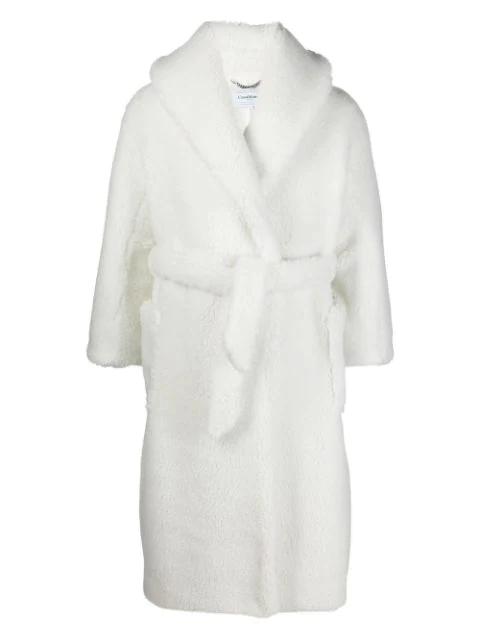 teddy-texture bathrobe by CASABLANCA