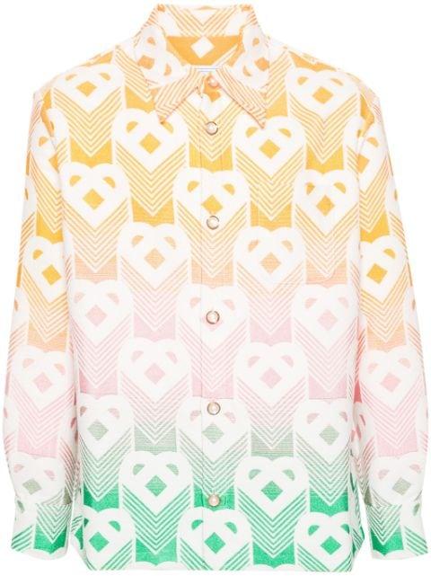 terrycloth-effect shirt jacket by CASABLANCA