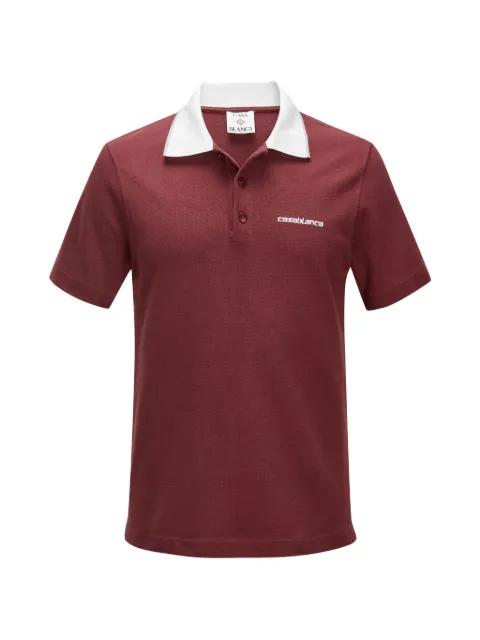 textured polo shirt by CASABLANCA