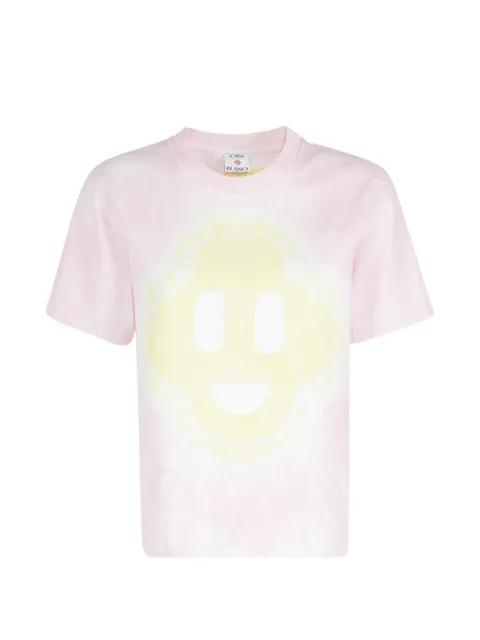 tie-dye smiley-motif T-shirt by CASABLANCA