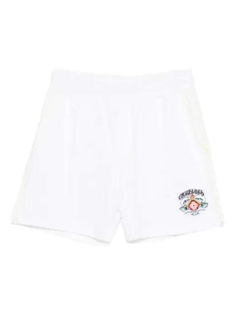 towelling monogram shorts by CASABLANCA