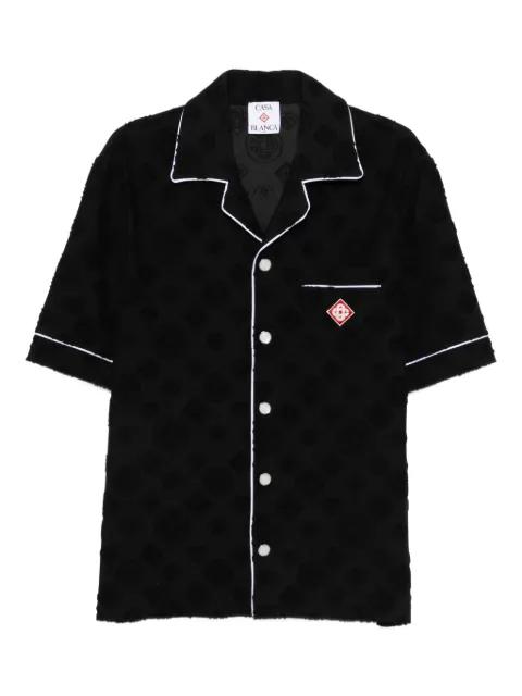 towlling patterned piped shirt by CASABLANCA