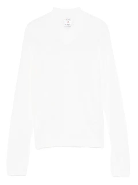 v-neck long-sleeve t-shirt by CASABLANCA