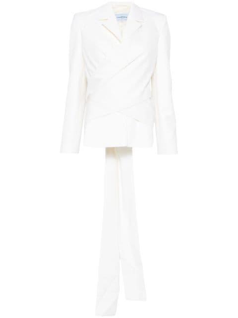 virgin wool wrap tuxedo by CASABLANCA