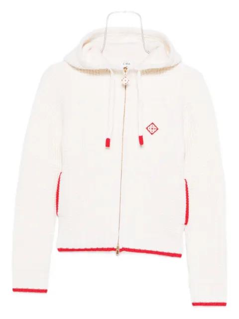 waffle zip-up hoodie by CASABLANCA
