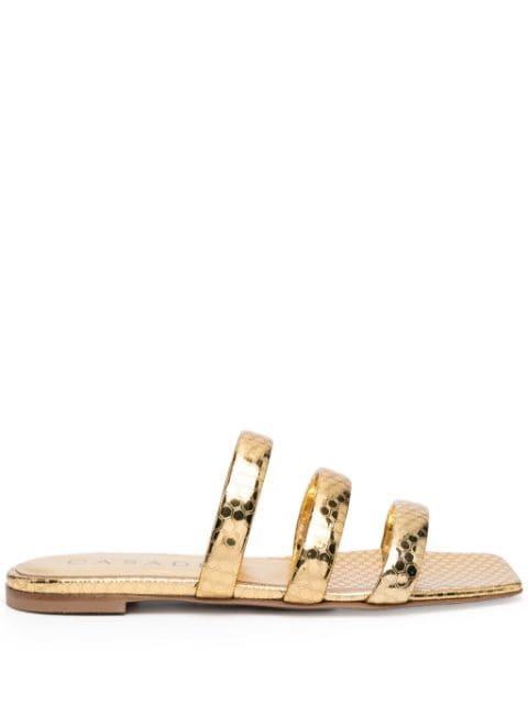 Atomium leather slides by CASADEI