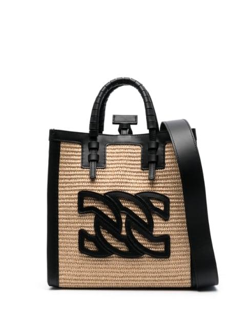 Baurivage woven tote bag by CASADEI