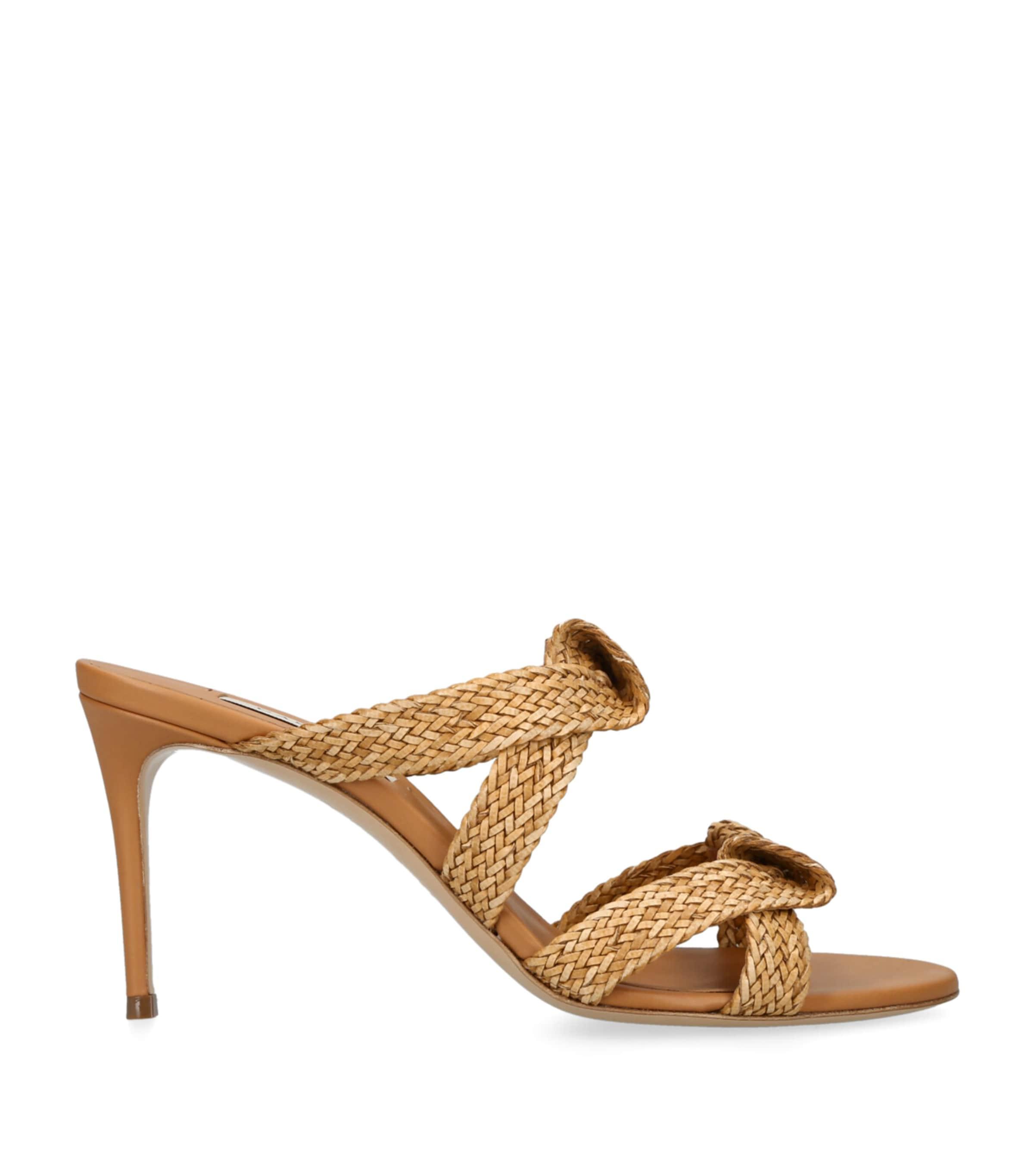 Casadei Leather Mariposa Mules 80 by CASADEI