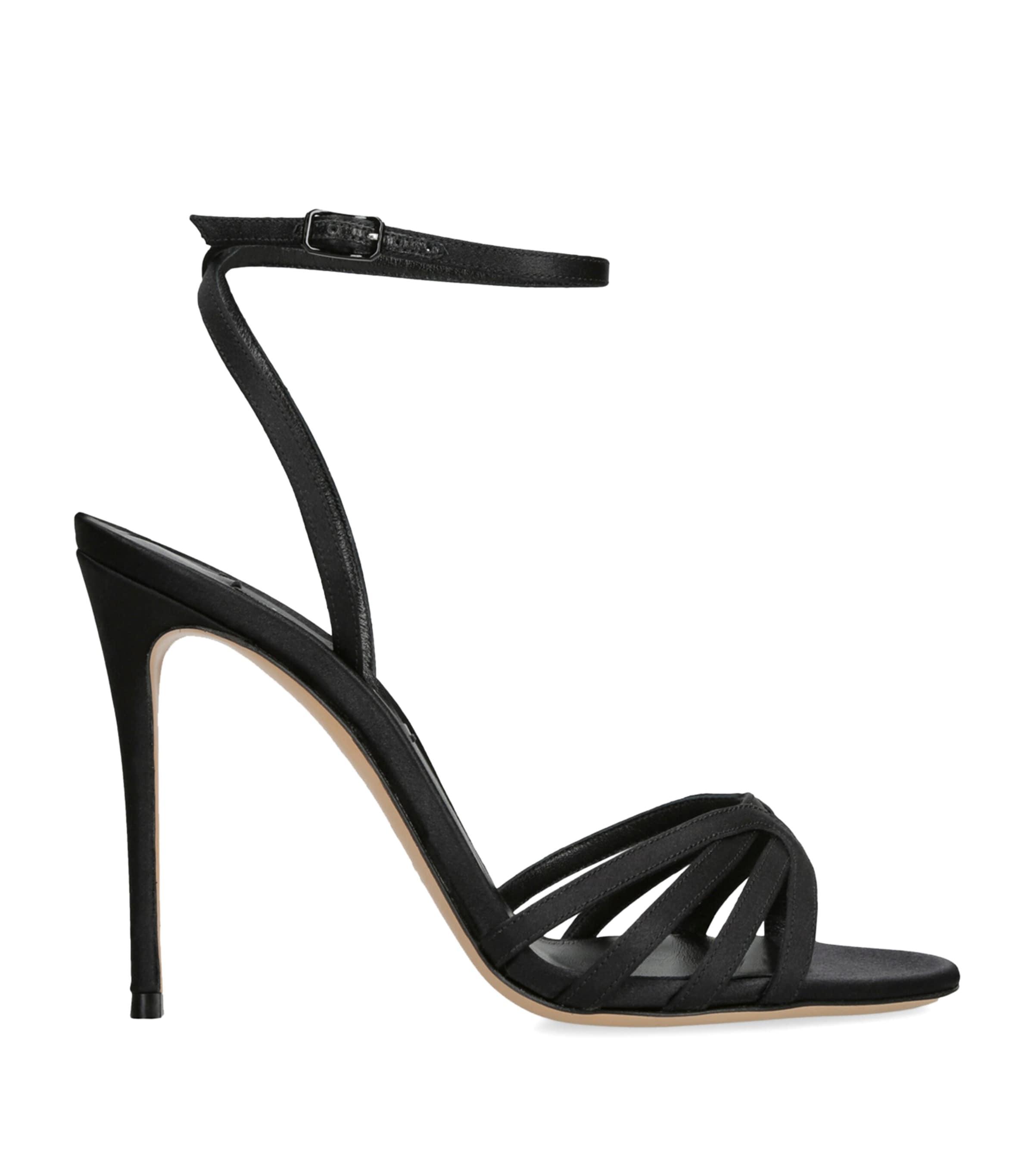 Casadei Satin Julia Heeled Sandals 100 by CASADEI