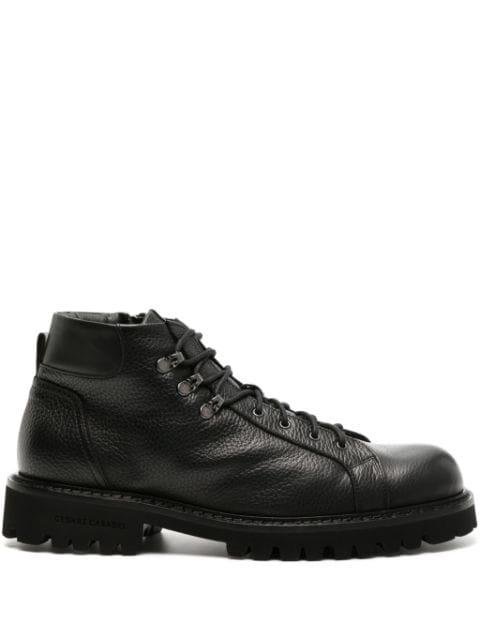 Cervo lace-up leather boots by CASADEI