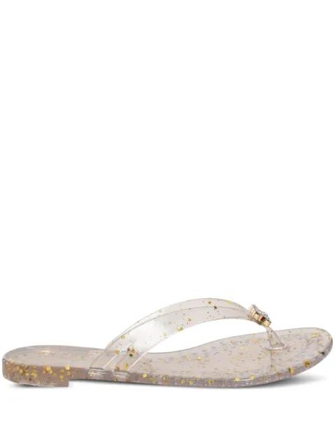 glitter-detail flip flops by CASADEI