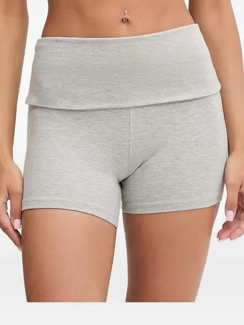 fold-over-waistband logo-embroidered shorts by CASALL