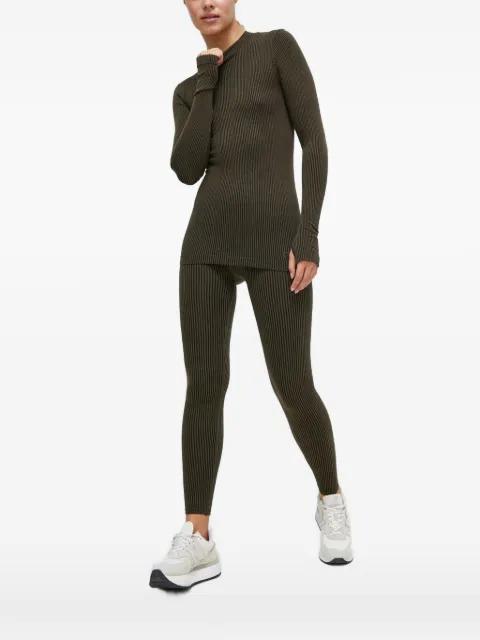 ribbed-knit thumb-slot top by CASALL