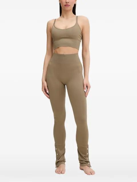 seamless ribbed-knit cropped top by CASALL