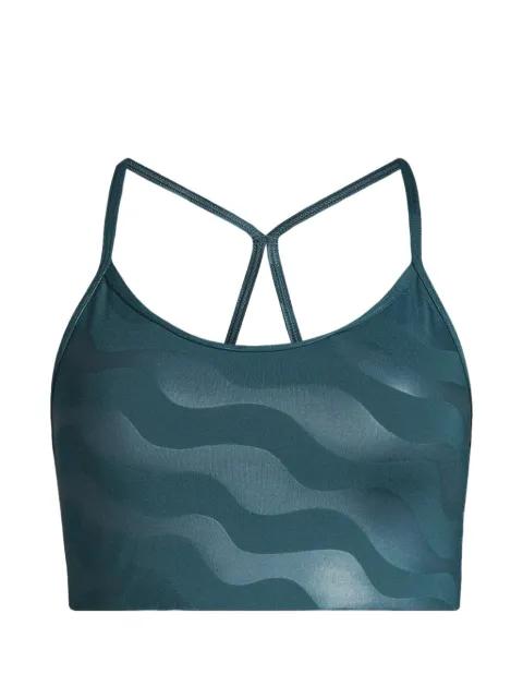 wave-print racerback sports bra by CASALL