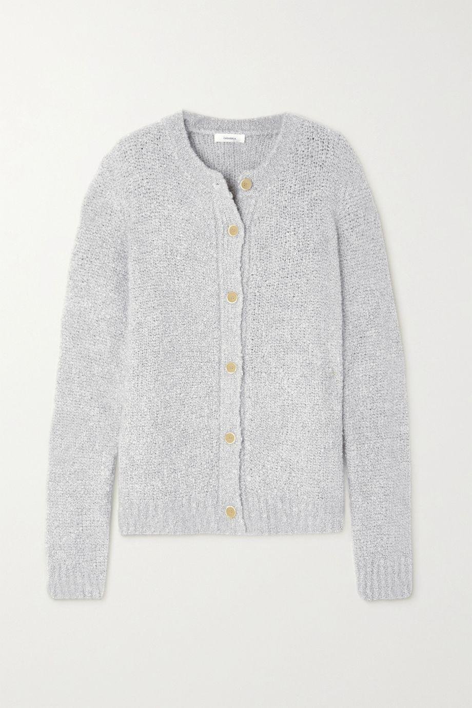 NET SUSTAIN Francis recycled cashmere-blend bouclé cardigan by CASASOLA