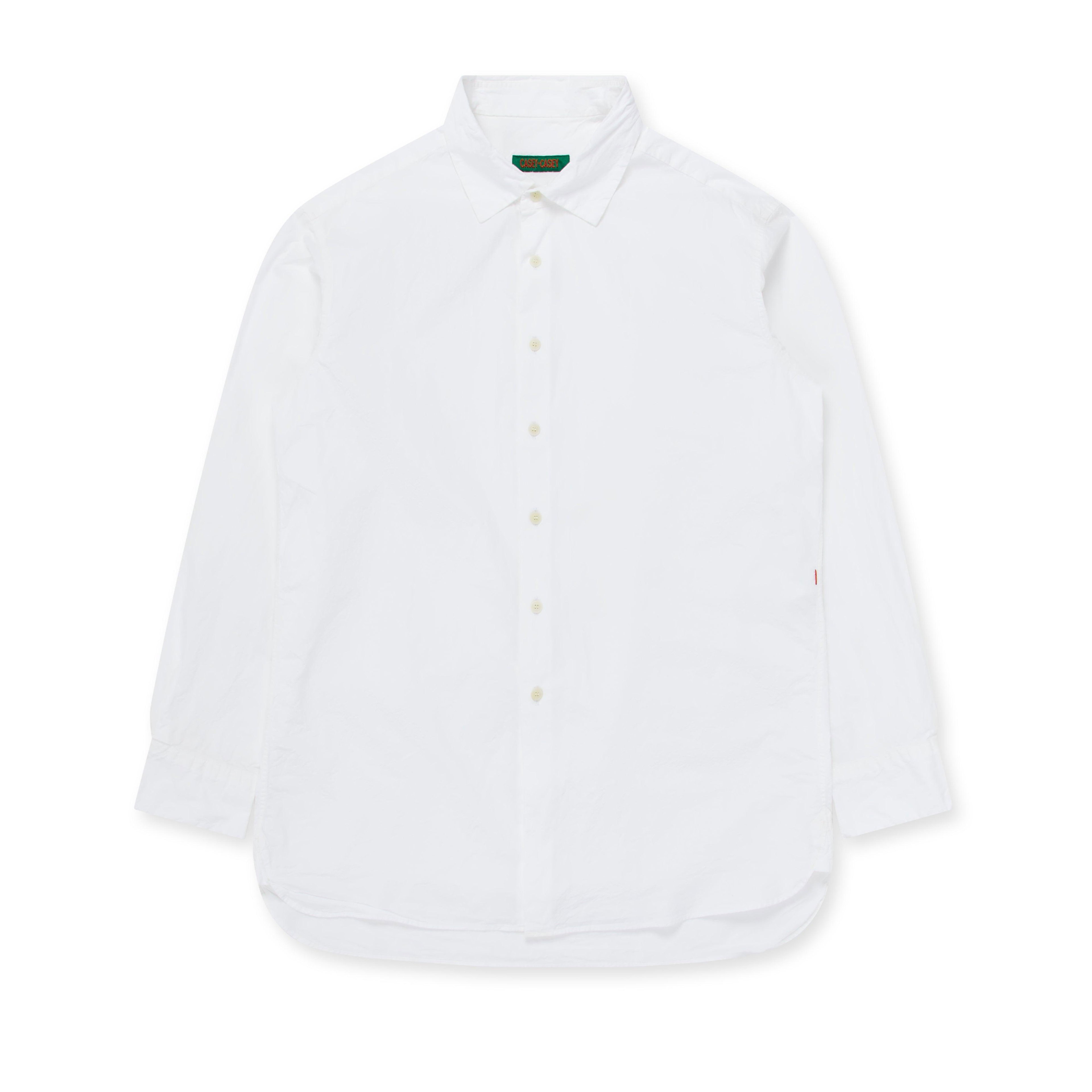 Casey Casey - Men’s Double Dyed Big Raccourcie Shirt - (Off White) by CASEY CASEY