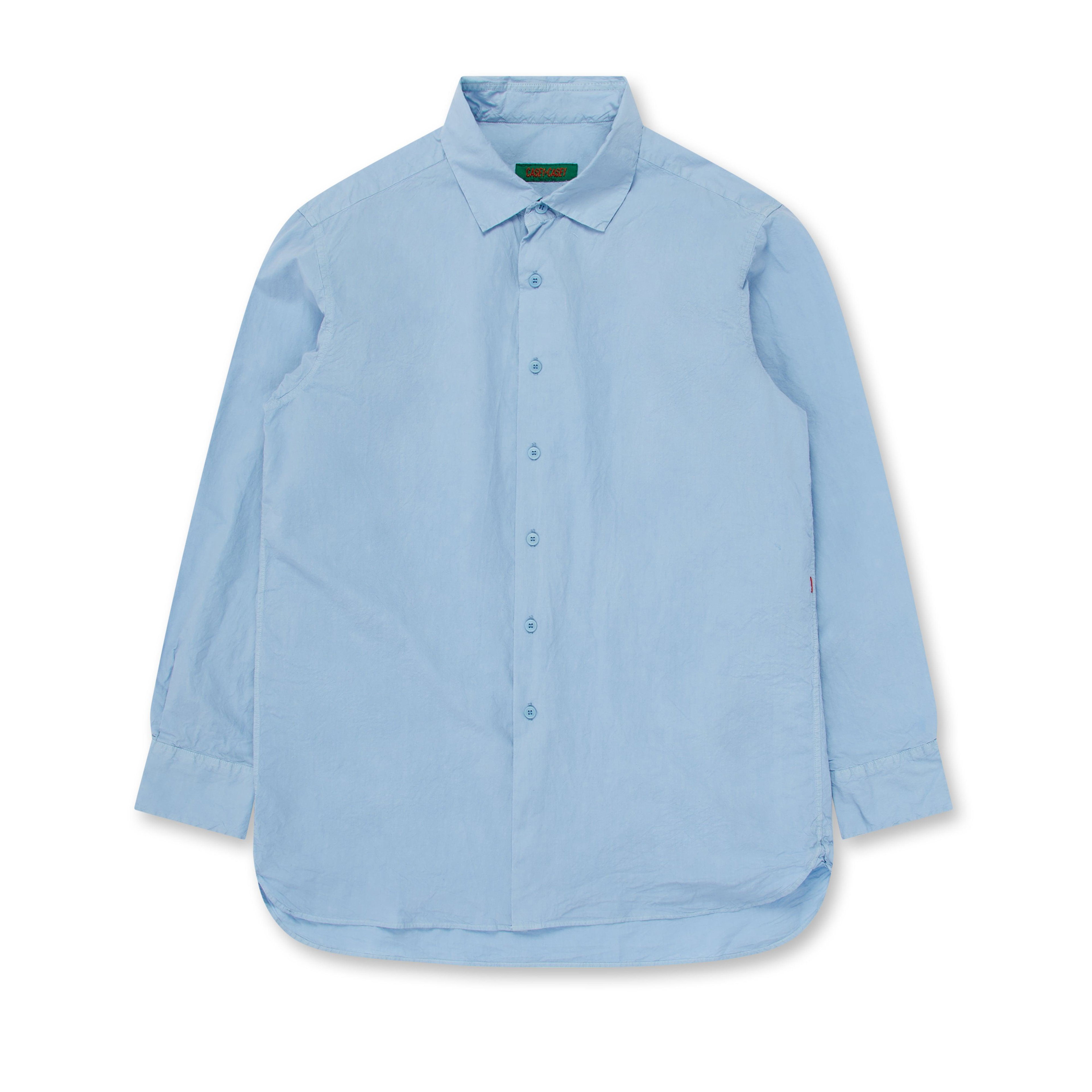Casey Casey - Men’s Double Dyed Big Raccourcie Shirt - (Sky) by CASEY CASEY