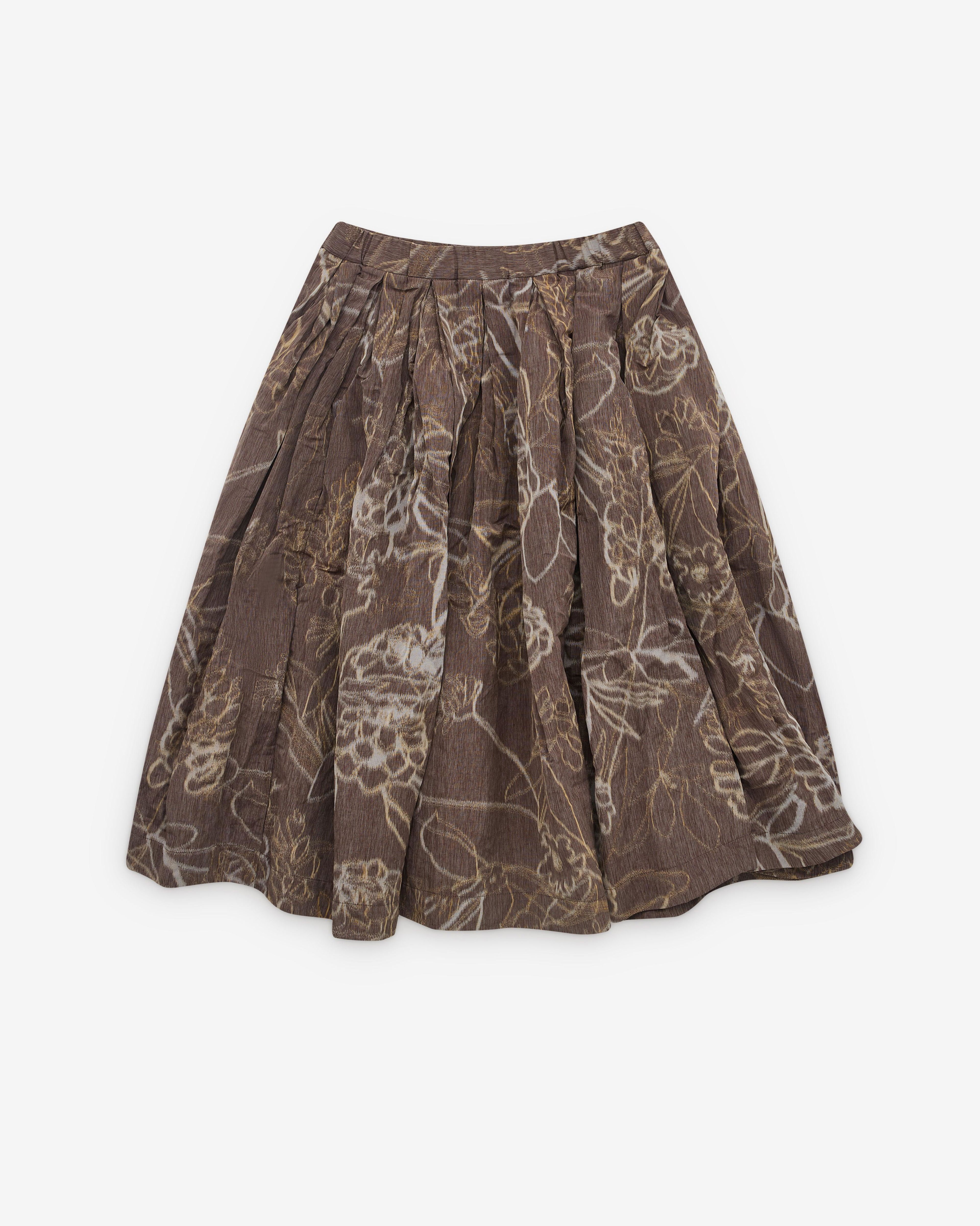 Casey Casey - Women's Double Rideaux Skirt - (Dark Brown) by CASEY CASEY