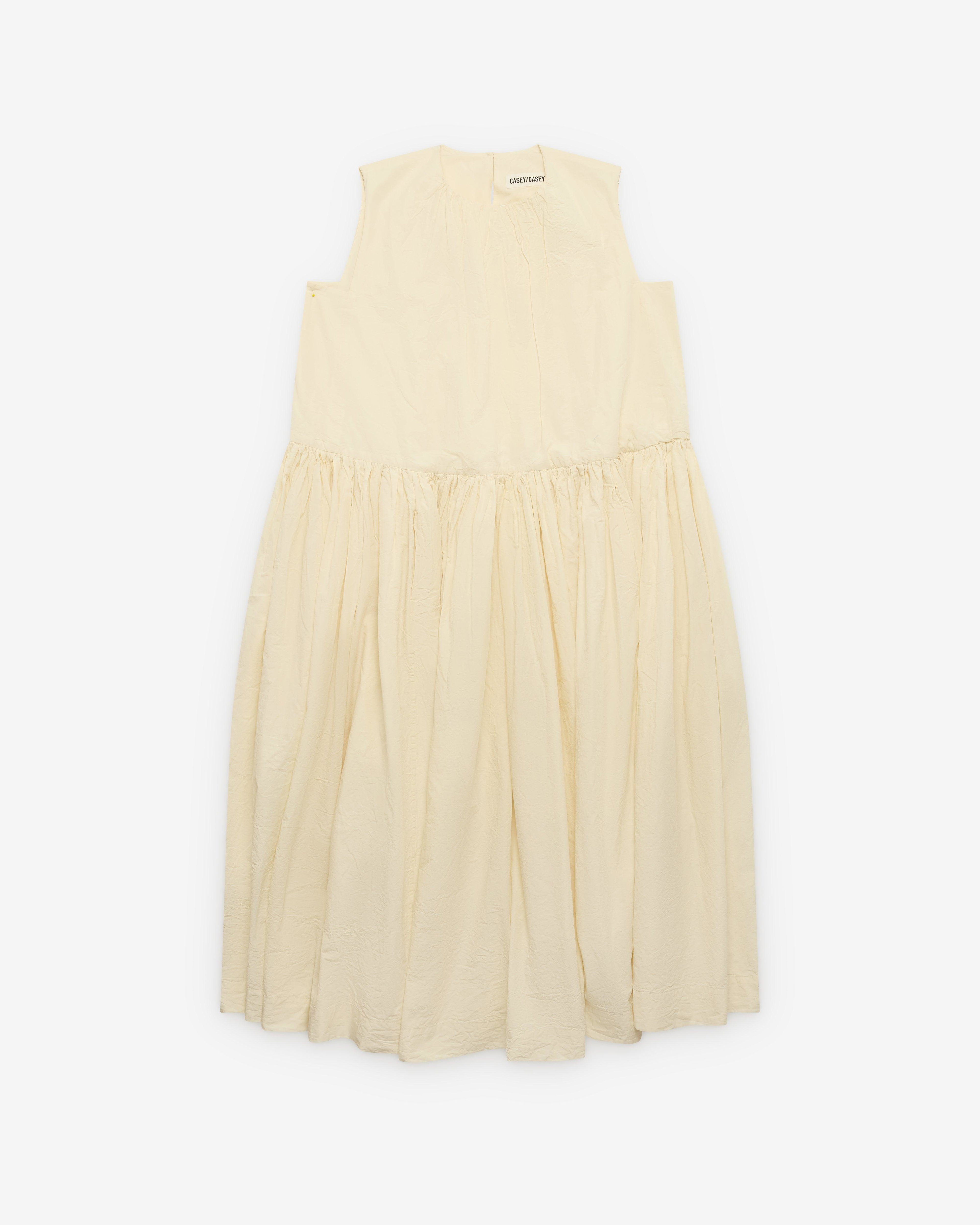 Casey Casey - Women's Pomme Ruchee Dress - (Off White) by CASEY CASEY
