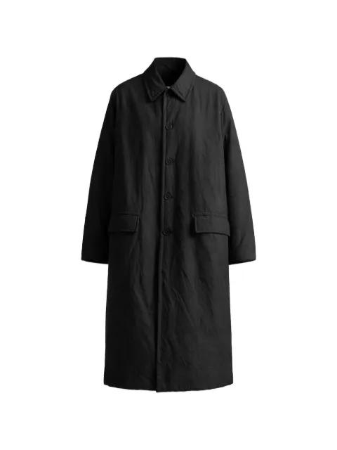 Milu button flap-pocket coat by CASEY CASEY