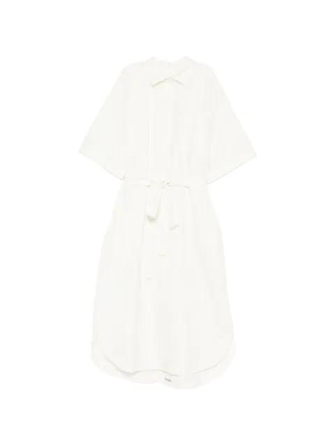 belted button-down dress by CASEY CASEY