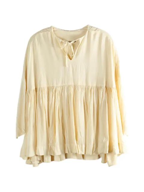 tie-neck blouse by CASEY CASEY
