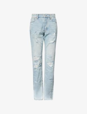 Washed Straight-Leg Denim Jeans by CASEY JEAN BY JEAN VINTAGE