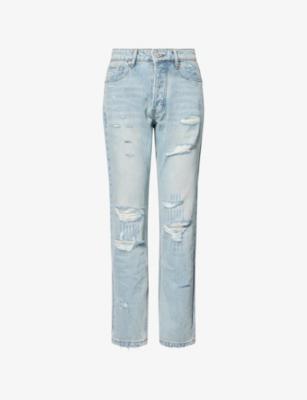 Washed Straight-Leg Denim Jeans by CASEY JEAN BY JEAN VINTAGE